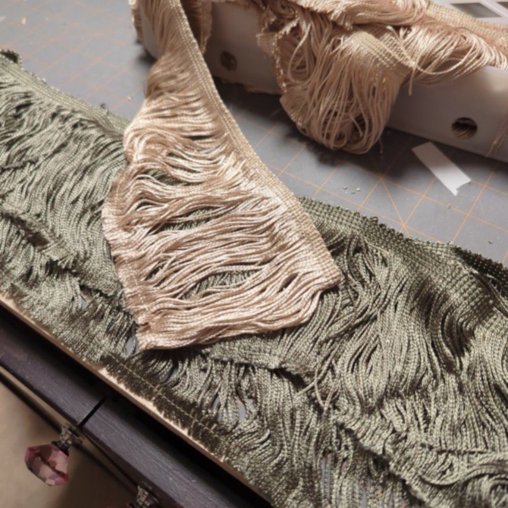 6 yards of Fringe/acetate and rayon